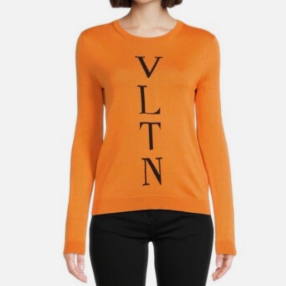 Valentino Orange Top with VLTN logo